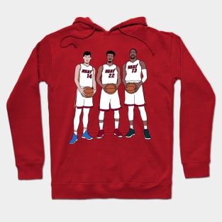 the big 3 of miami Hoodie